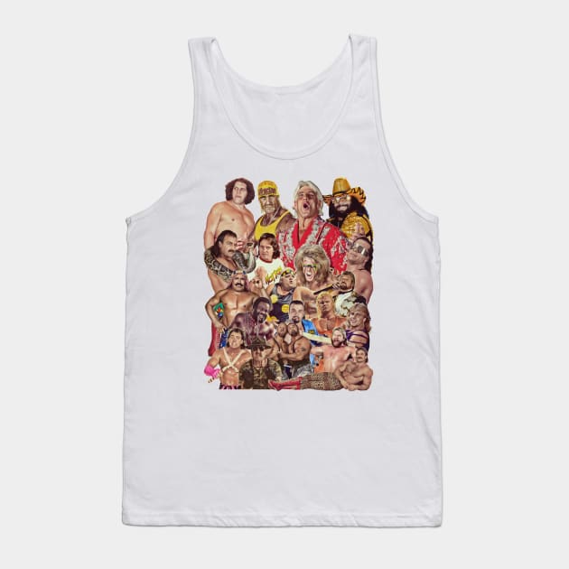 Pro Wrestlers of the 80s Tank Top by darklordpug